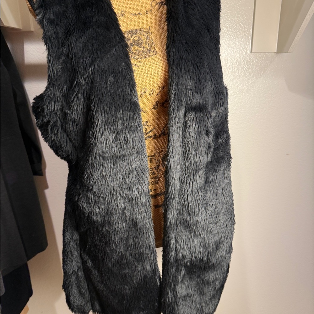 Jolt Black Faux Fur Teddy Coat